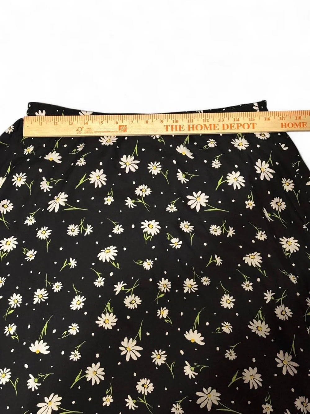 Bechamel Black Daisy Maxi Skirt